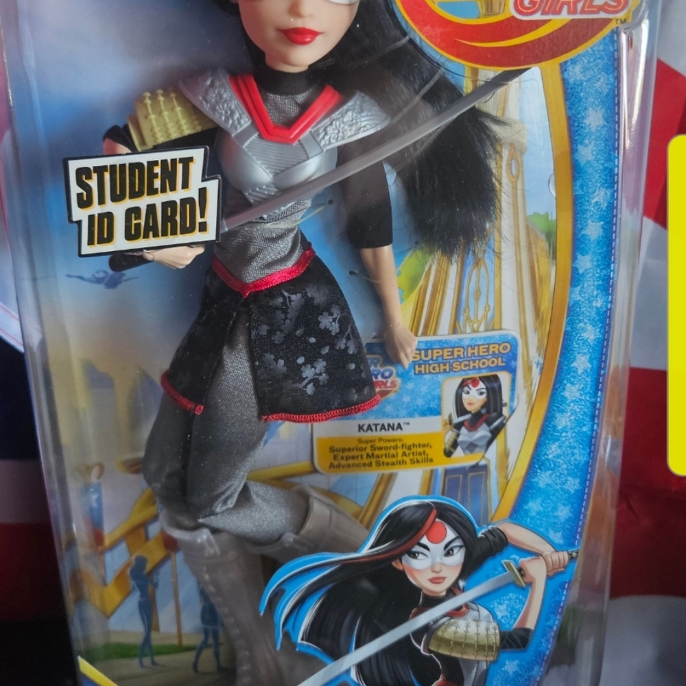 Super Hero Katana Doll with Accessories...Box Lil Dented Here N There...